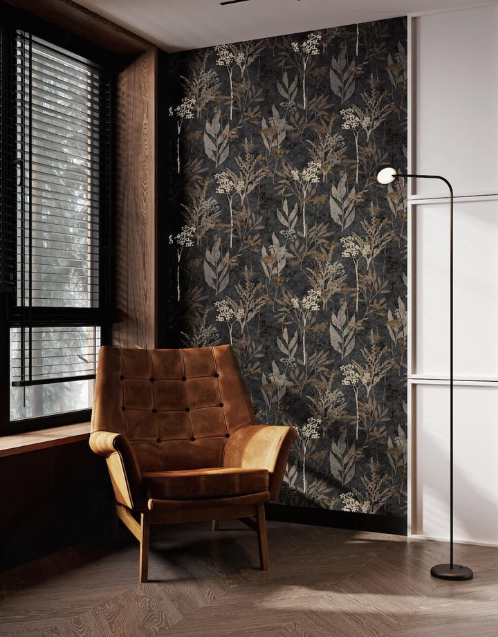 Superfresco Easy Solstice Black Gold Wallpaper - 125057