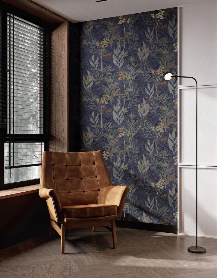 Superfresco Easy Solstice Navy Copper Wallpaper - 125062