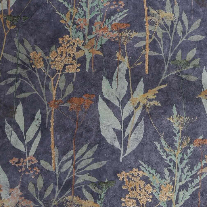 Superfresco Easy Solstice Navy Copper Wallpaper - 125062