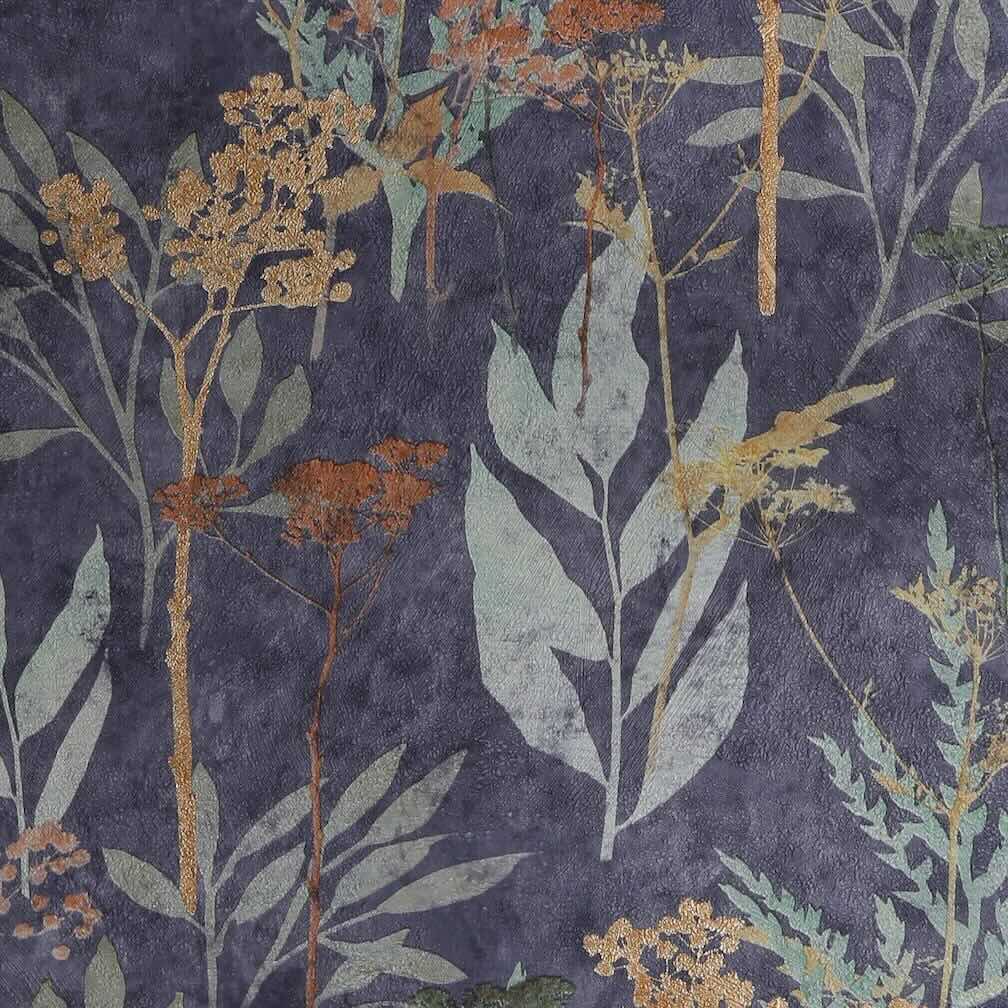 Superfresco Easy Solstice Navy Copper Wallpaper - 125062