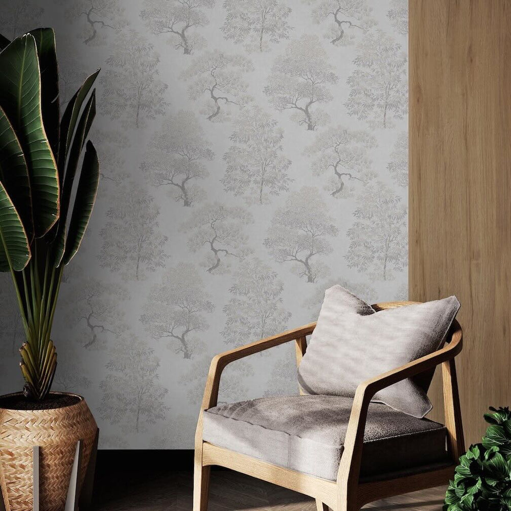 Superfresco Elmwood Mocha Wallpaper - 140055