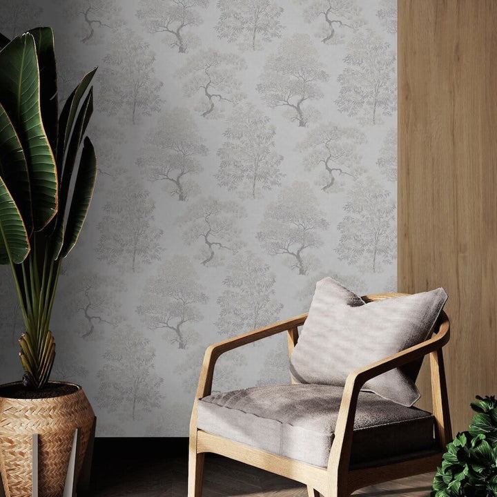 Superfresco Elmwood Mocha Wallpaper - 140055