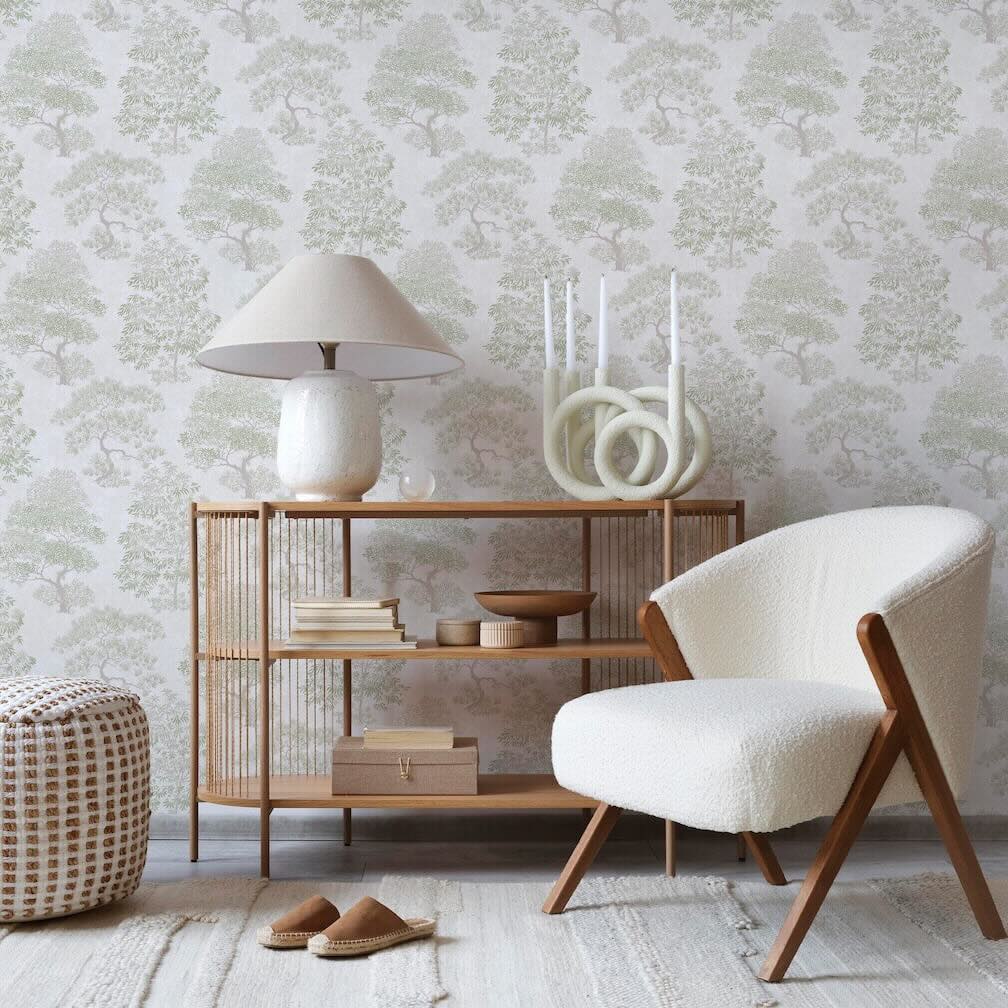 Superfresco Elmwood Sage Wallpaper - 140056