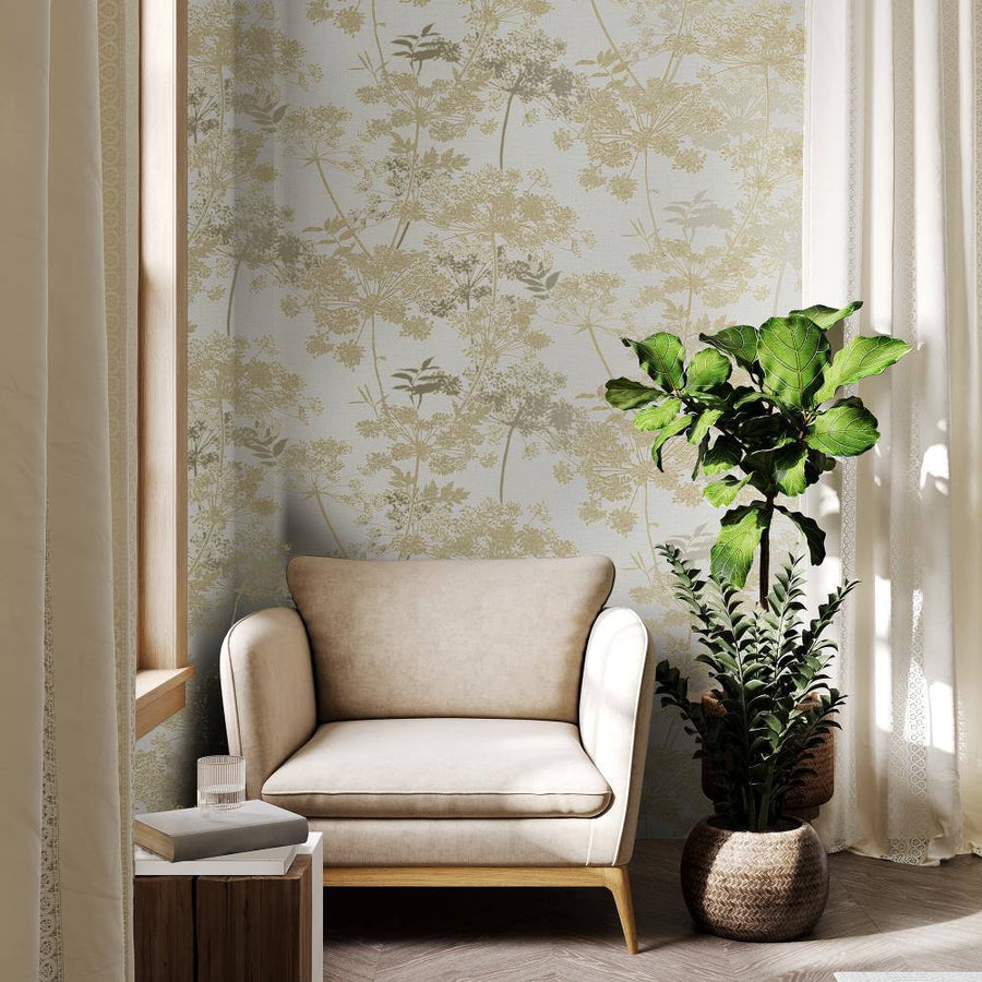  - Superfresco Meadow Cream Botanical Wallpaper - 128157 - Decor Warehouse