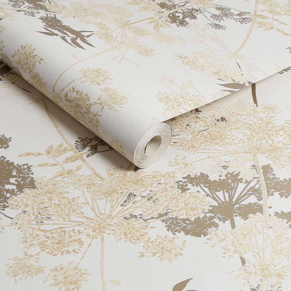  - Superfresco Meadow Cream Botanical Wallpaper - 128157 - Decor Warehouse