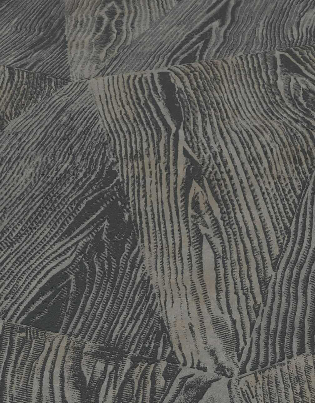 The Erismann Sonata Wood Grain Black Wallpaper - 10439 - 47