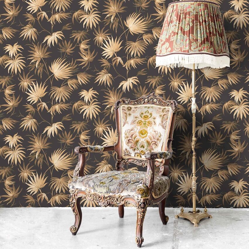  - Va Va Frome Noir Black Wallpaper - WM - 229 - Decor Warehouse