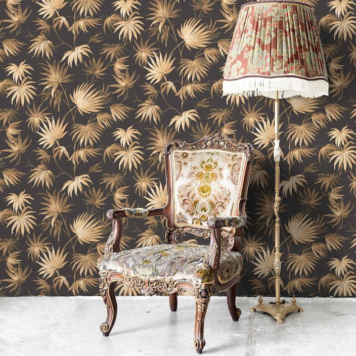  - Va Va Frome Noir Black Wallpaper - WM - 229 - Decor Warehouse