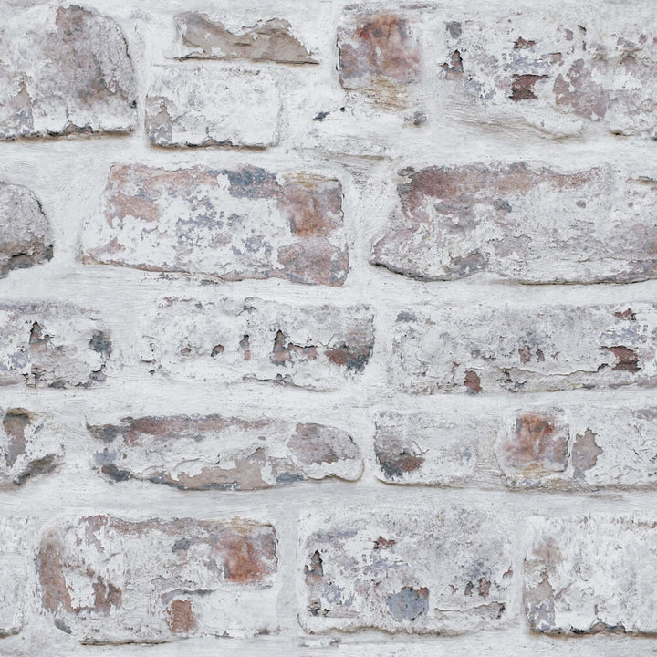Whitewashed Wall White Wallpaper - 671100