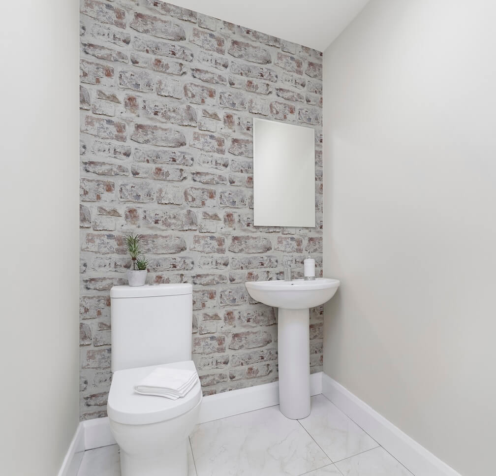 Whitewashed Wall White Wallpaper - 671100