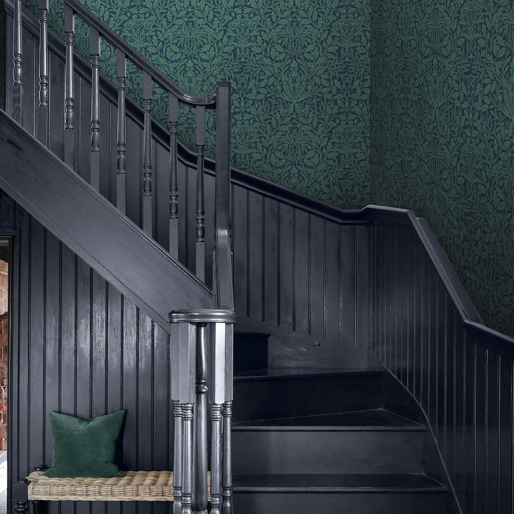 William Morris Acorn Heritage Blue Wallpaper - 140489