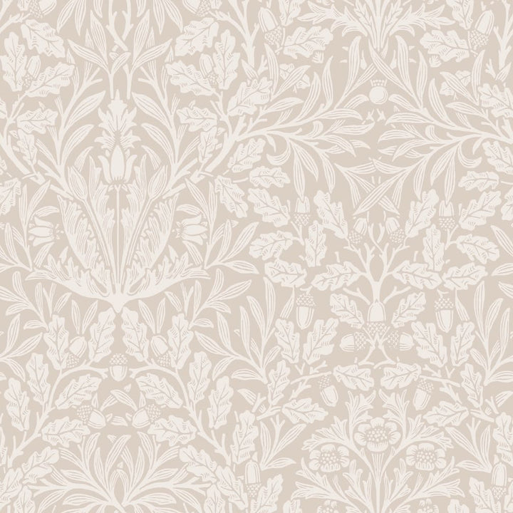 William Morris Acorn Hessian Wallpaper - 140491