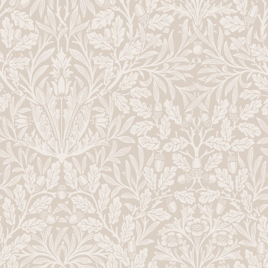 William Morris Acorn Hessian Wallpaper - 140491