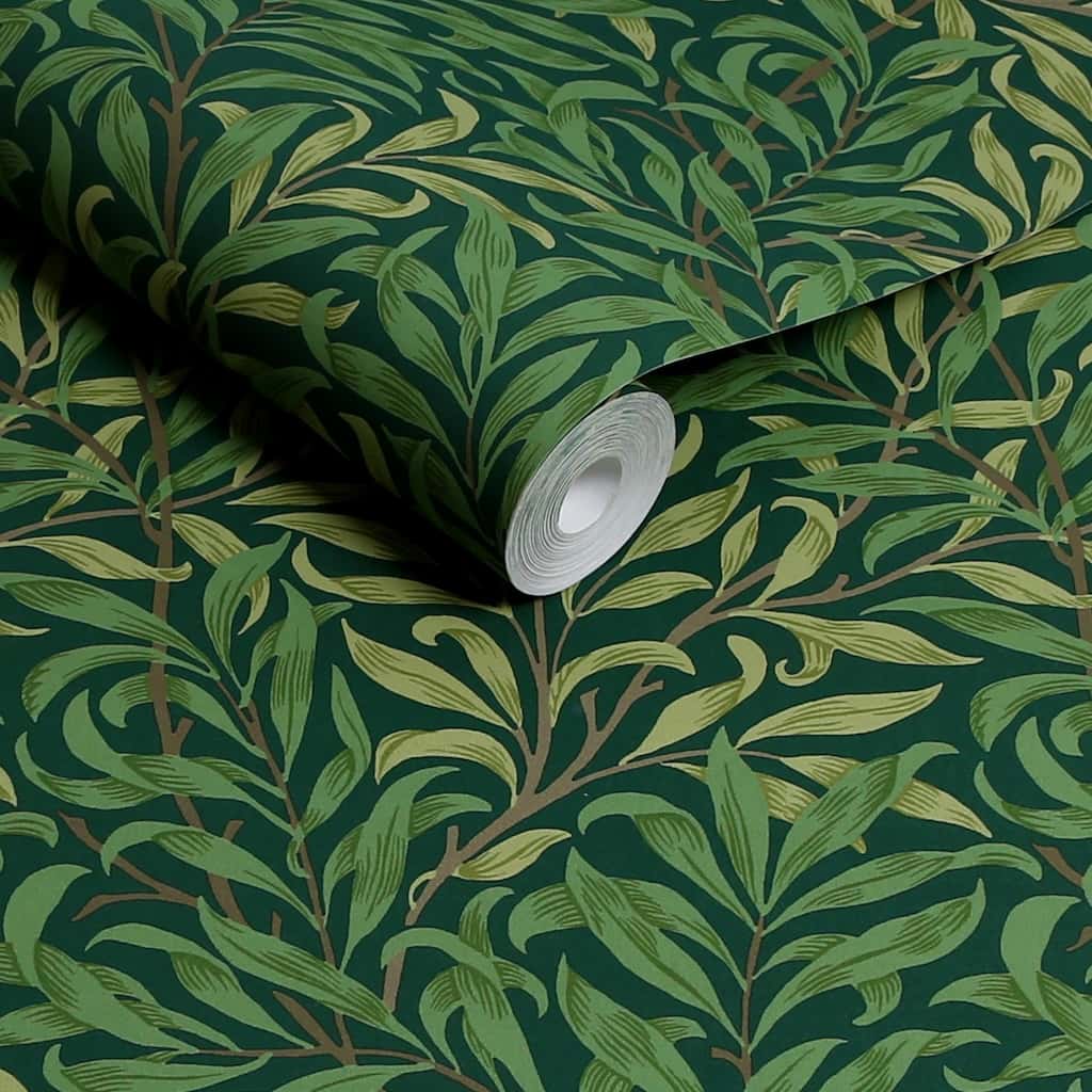 William Morris At Home Willow Bough Green Wallpaper roll