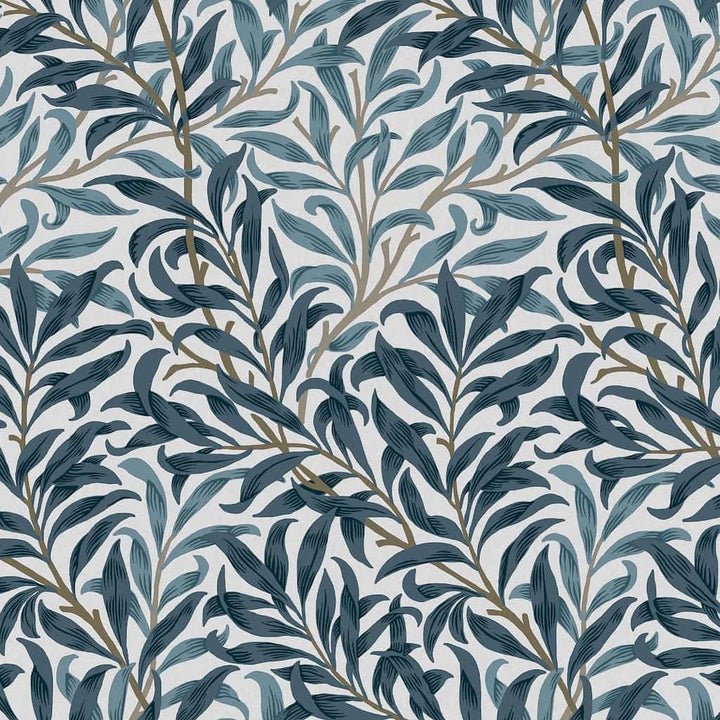 124245 - William Morris Wallpaper - William Morris At Home Willow Bough White & Blues Wallpaper - Decor Warehouse
