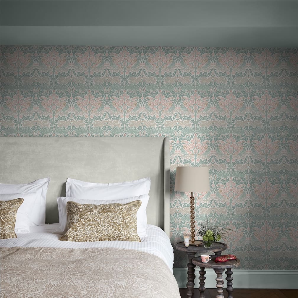 William Morris Brother Rabbit Lullaby Blues Wallpaper - 140499