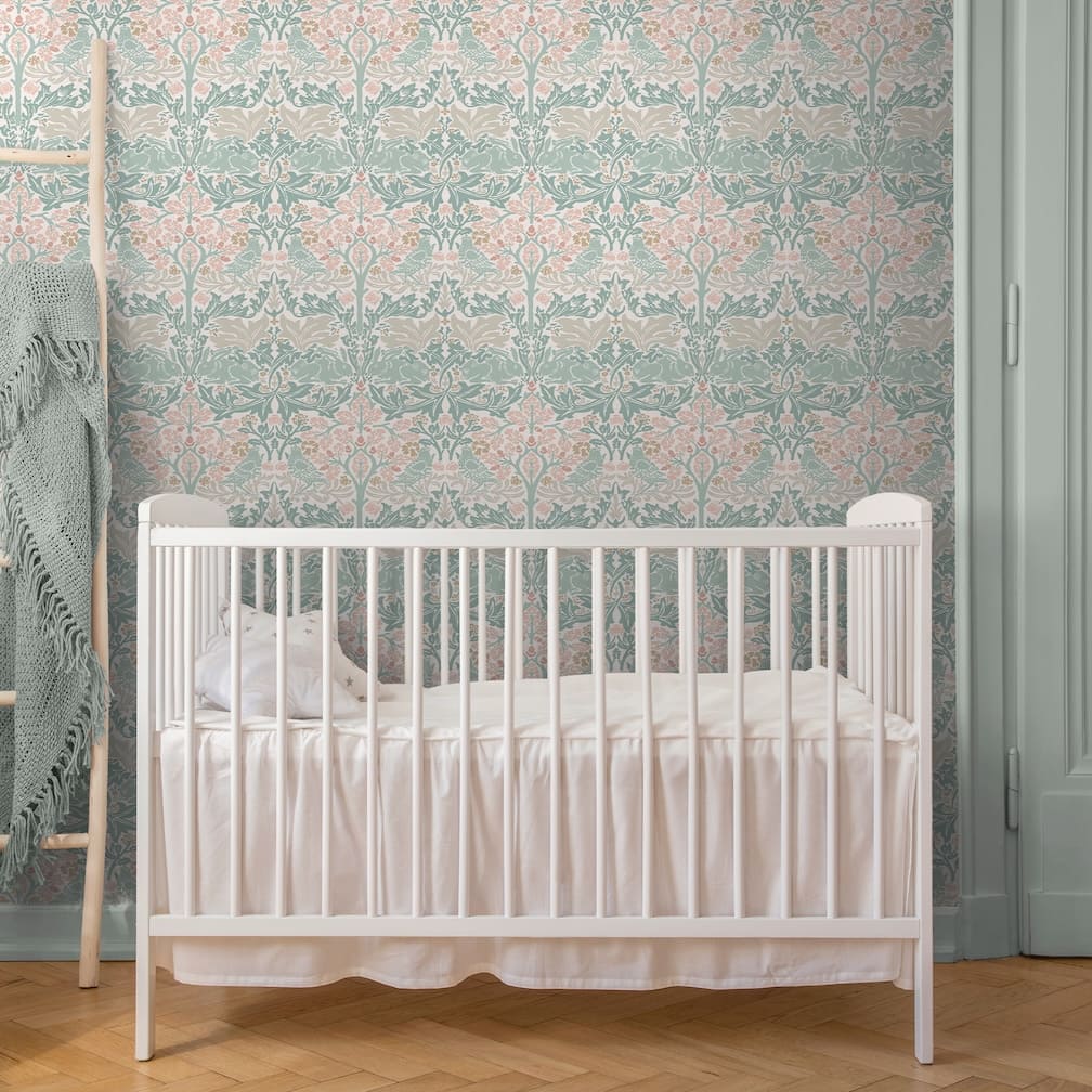 William Morris Brother Rabbit Lullaby Blues Wallpaper - 140499