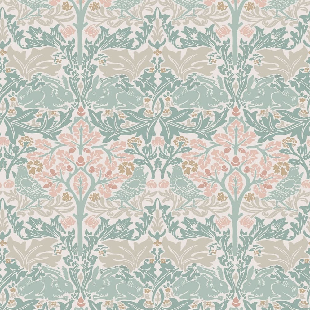 William Morris Brother Rabbit Lullaby Blues Wallpaper - 140499