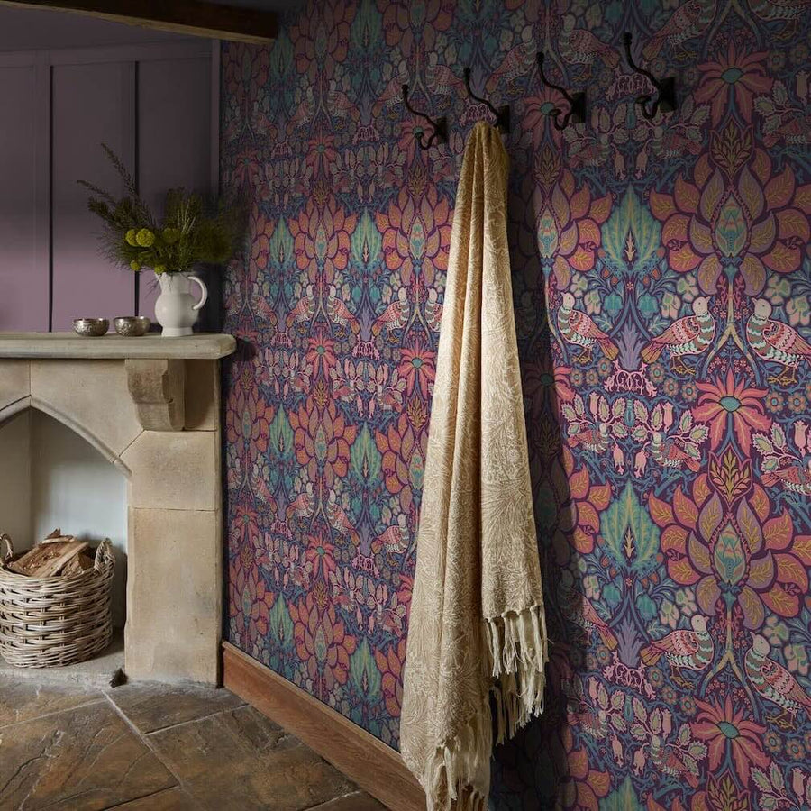 William Morris Dove & Rose Carnival Wallpaper - 140478