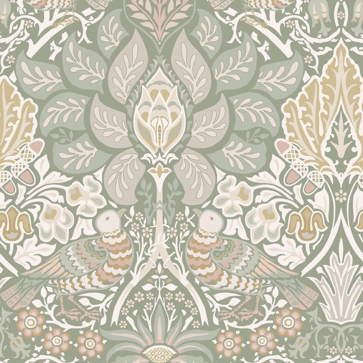 William Morris Dove & Rose Spring Garden Wallpaper - 140482