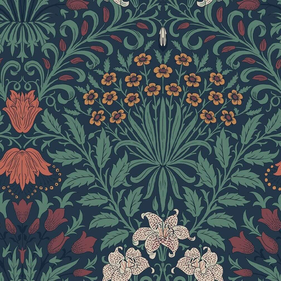 William Morris Garden Moonlight Wallpaper - 140494