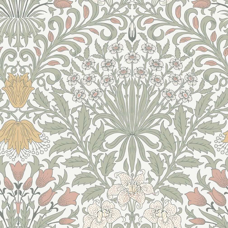  - William Morris Garden Soft Sage Wallpaper - 140496 - Decor Warehouse