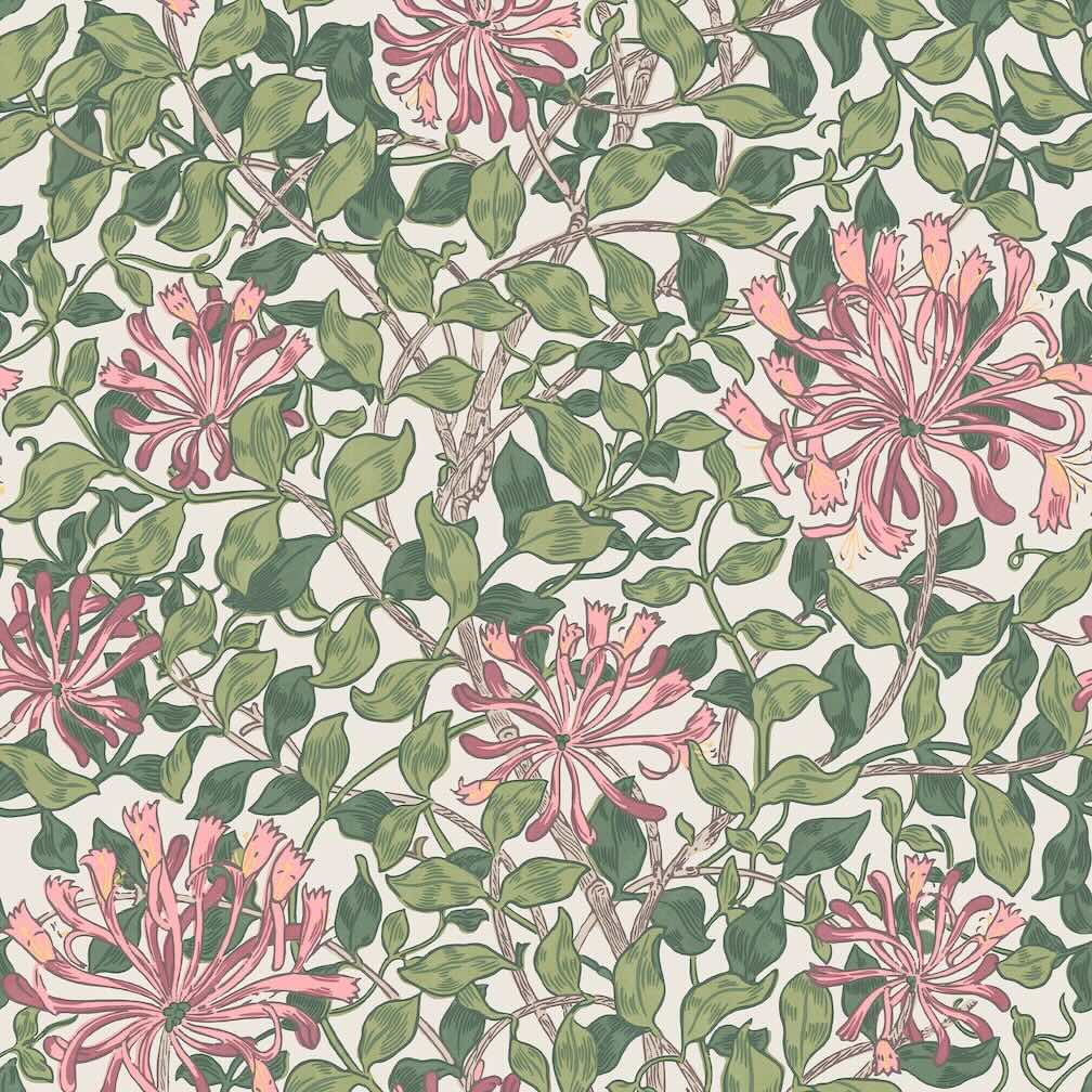 William Morris Honeysuckle Blossom Wallpaper - 140486