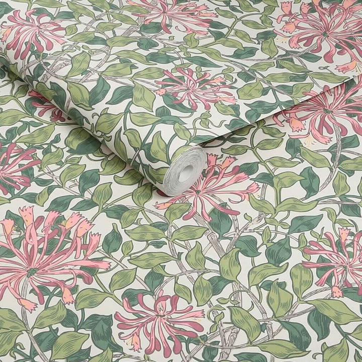 William Morris Honeysuckle Blossom Wallpaper - 140486