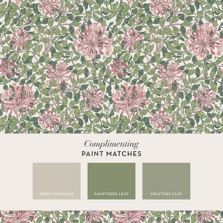 William Morris Honeysuckle Blossom Wallpaper - 140486