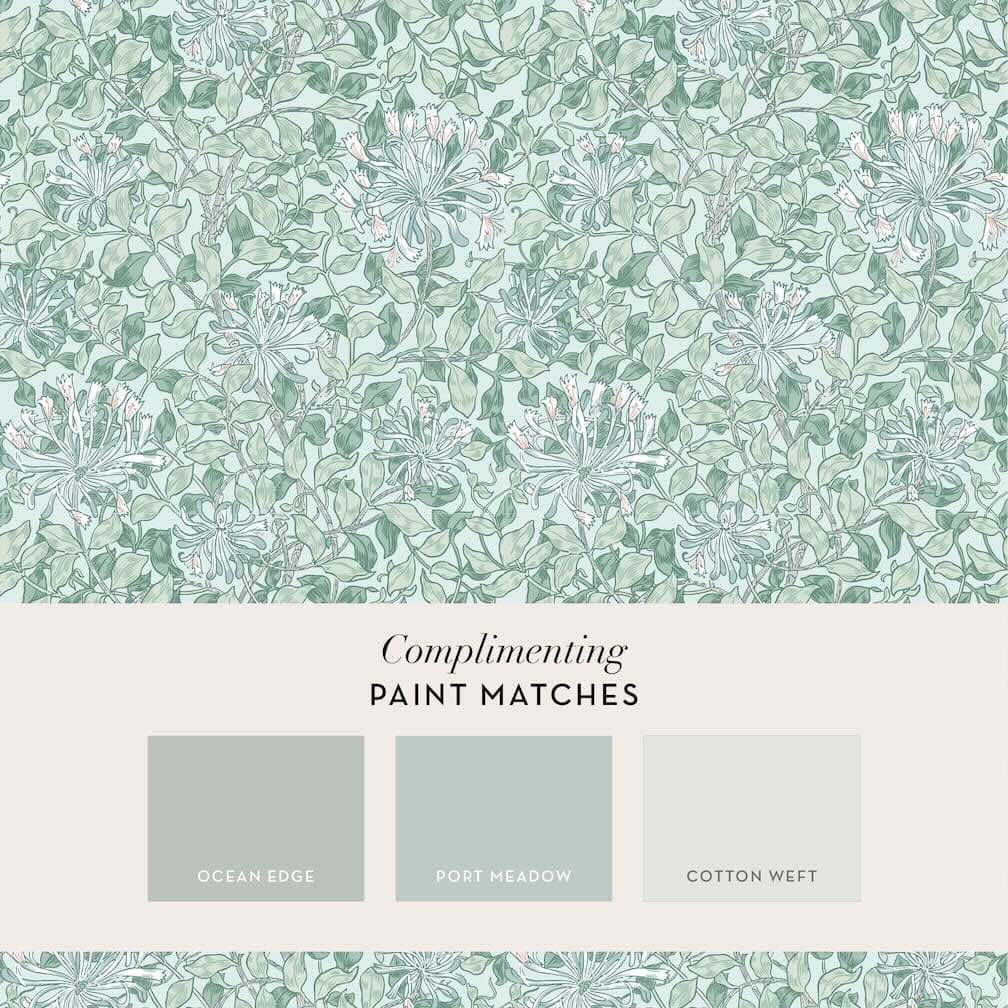 William Morris Honeysuckle Breeze Wallpaper - 140485