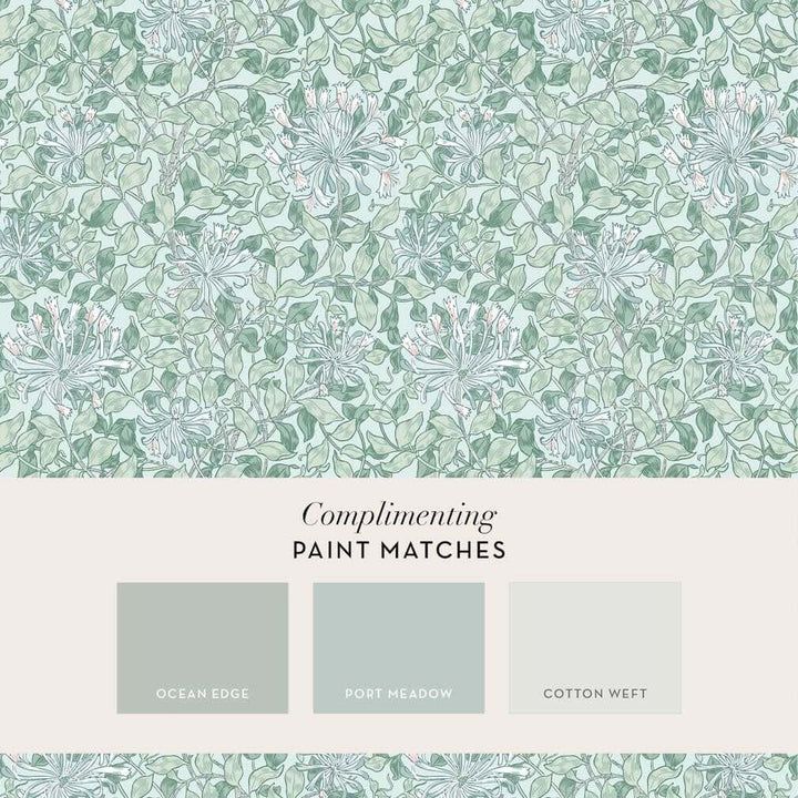 William Morris Honeysuckle Breeze Wallpaper - 140485