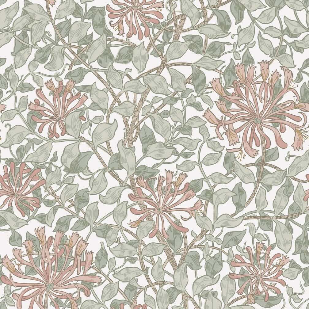 William Morris Honeysuckle Maytime Wallpaper - 140488
