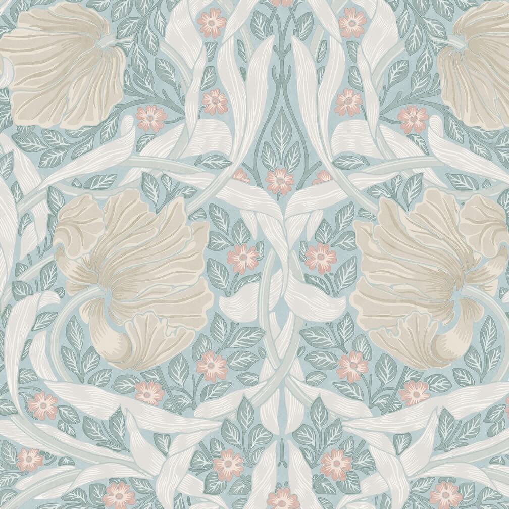 - William Morris Pimpernel Ocean Wallpaper - 140507 - Decor Warehouse