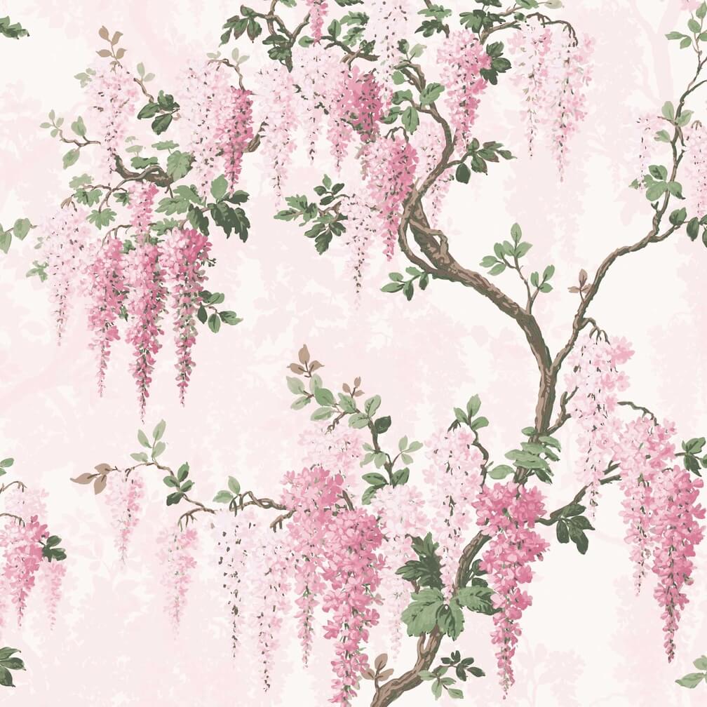 - Wisteria Pretty Pink Wallpaper - Decor Warehouse