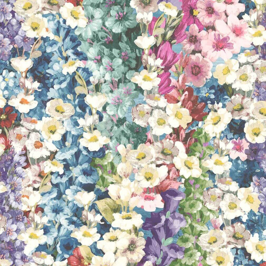 Woodchip & Magnolia Alcea Electric Blue Wallpaper - WM-464-05