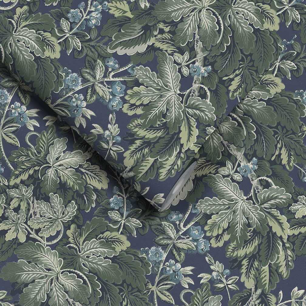 Woodchip & Magnolia Avar Reservoir Blue Wallpaper - WM - 379 - 02