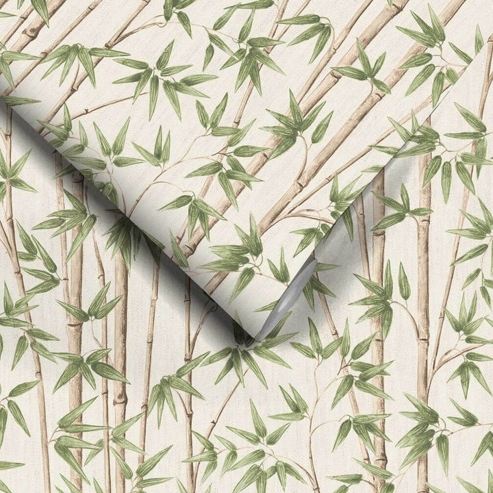 Woodchip & Magnolia Bamboozle Sage Wallpaper - WM-397-02