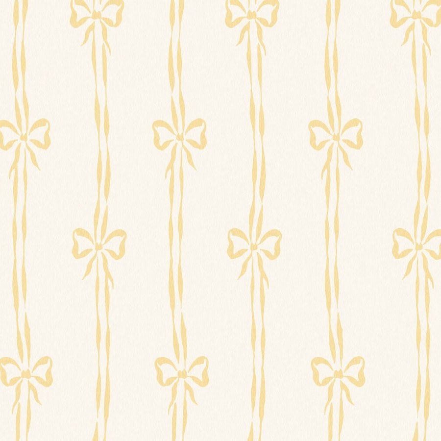 Woodchip & Magnolia Bow Peep Buttercup Wallpaper - WM - 481 - 08