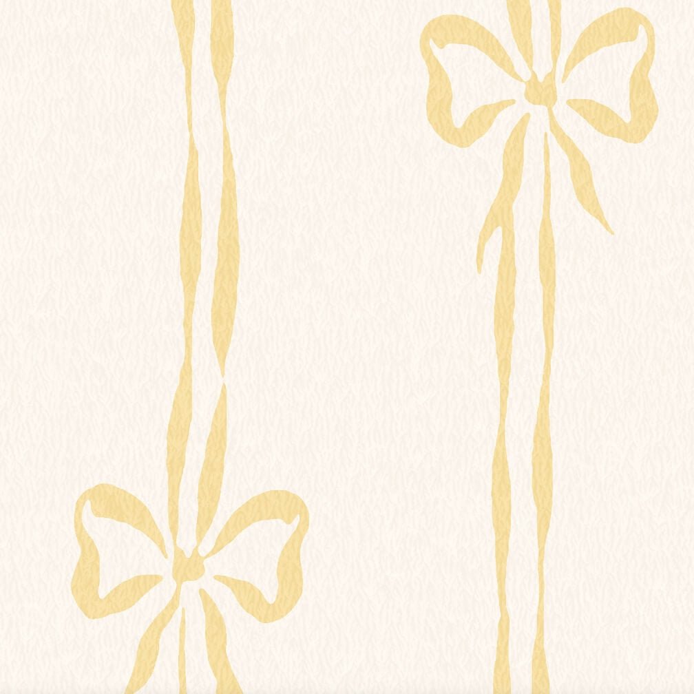 Woodchip & Magnolia Bow Peep Buttercup Wallpaper - WM - 481 - 08