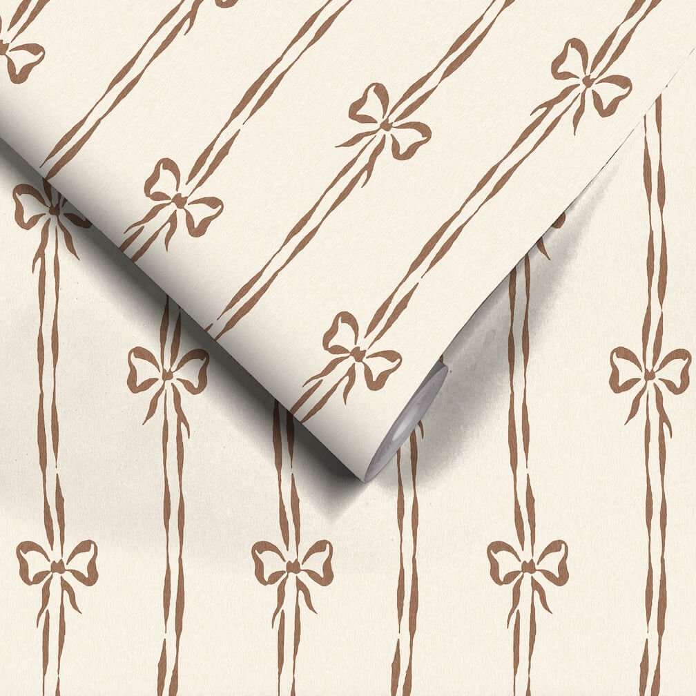 Woodchip & Magnolia Bow Peep Cedar Wallpaper - WM - 481 - 10