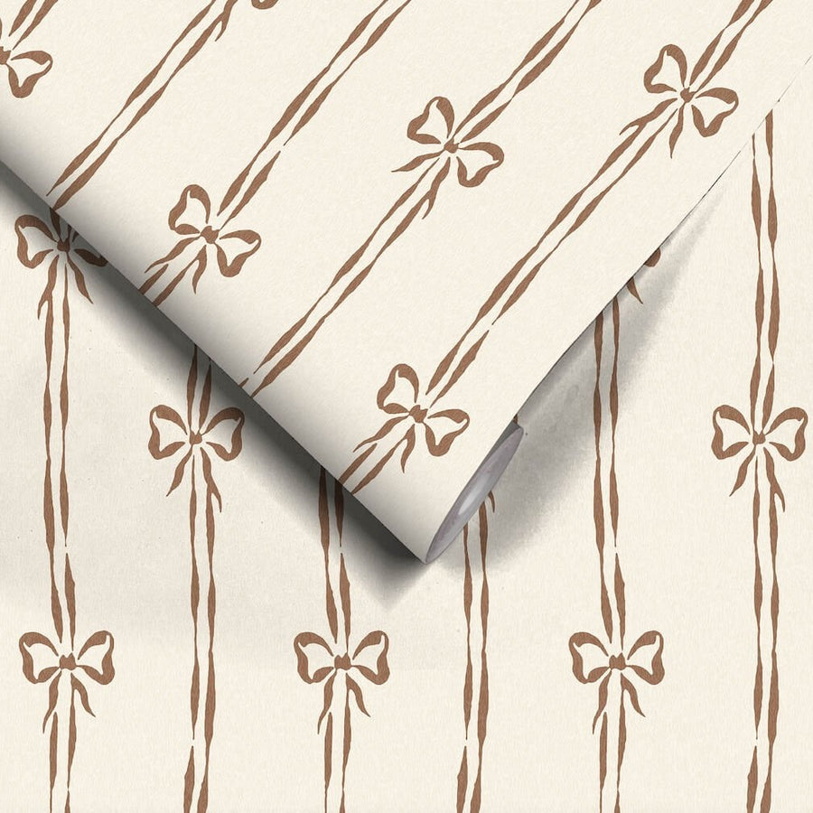 Woodchip & Magnolia Bow Peep Cedar Wallpaper - WM - 481 - 10