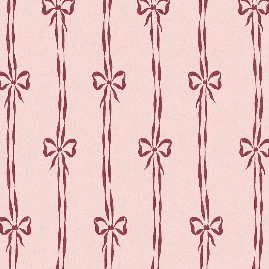 Woodchip & Magnolia Bow Peep Cherry Pink Wallpaper - WM - 481 - 01