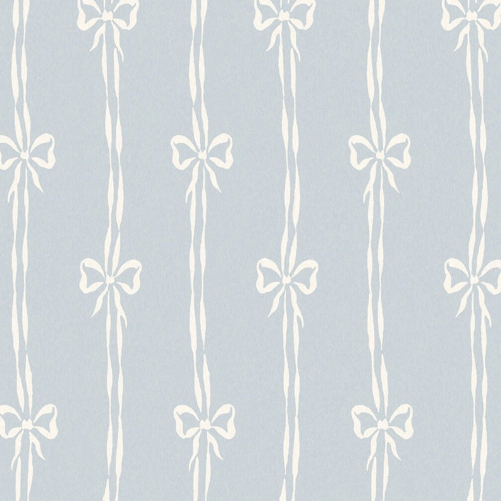 Woodchip & Magnolia Bow Peep Dusky Blue Wallpaper - WM - 481 - 04