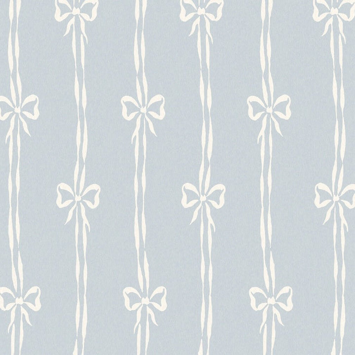 Woodchip & Magnolia Bow Peep Dusky Blue Wallpaper - WM - 481 - 04
