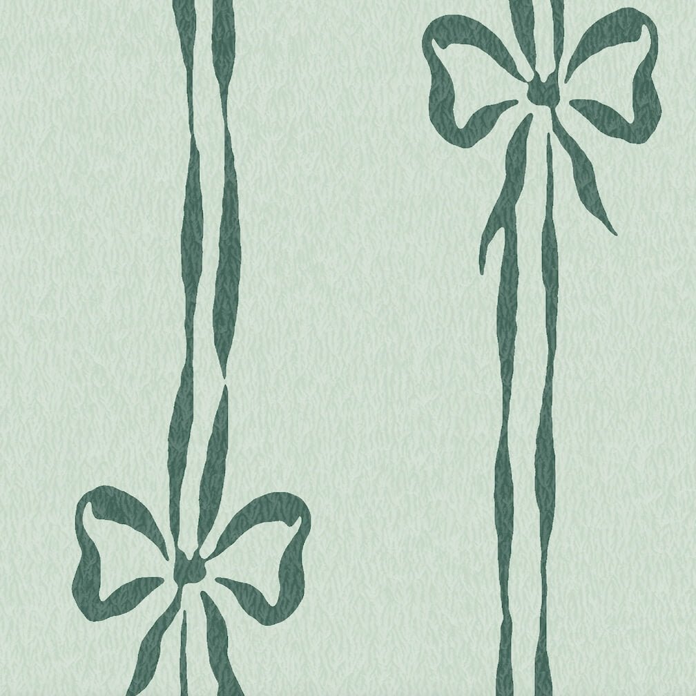 Woodchip & Magnolia Bow Peep Pistachio Wallpaper - WM - 481 - 07