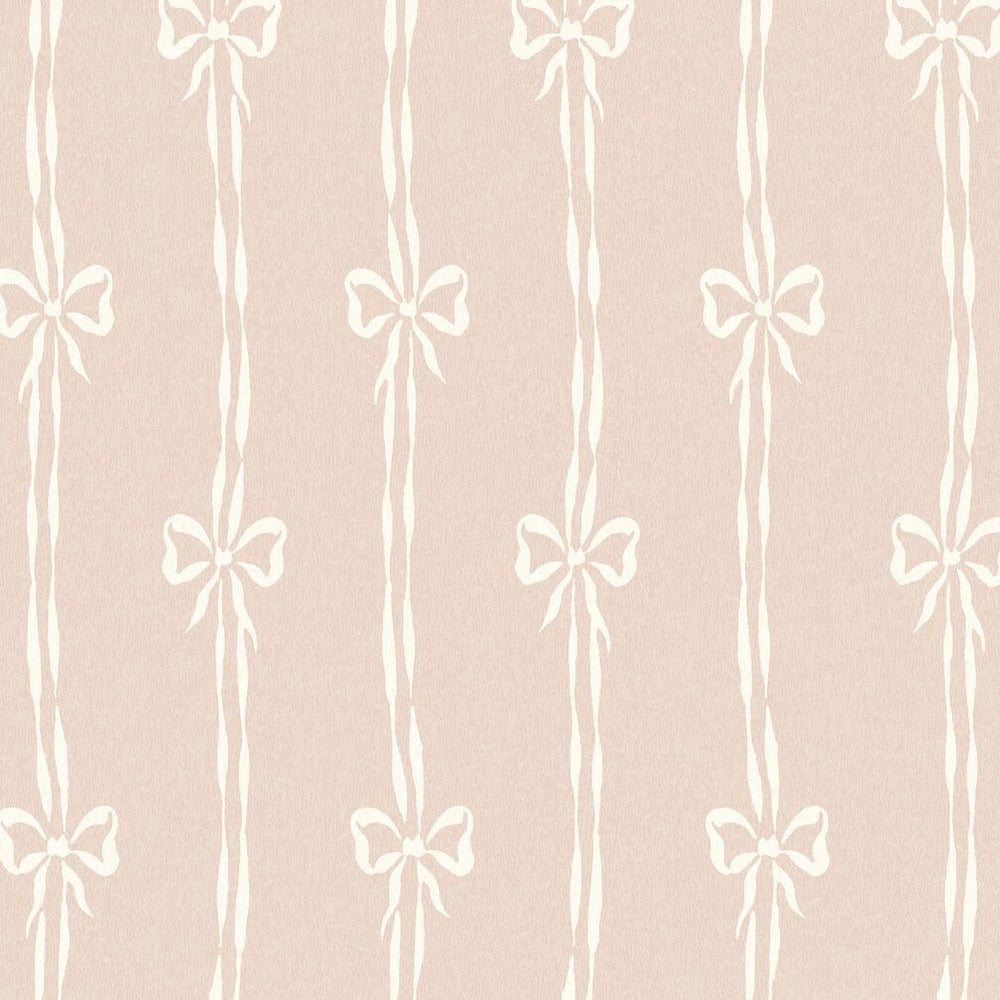 Woodchip & Magnolia Bow Peep Plaster Pink Wallpaper - WM - 481 - 06