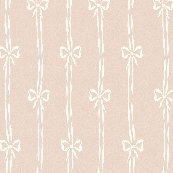 Woodchip & Magnolia Bow Peep Plaster Pink Wallpaper - WM - 481 - 06