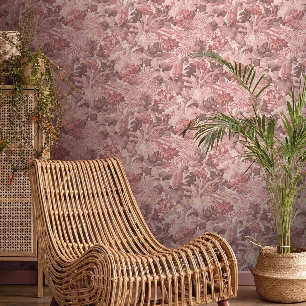 Woodchip & Magnolia Canopy Blush Pink Wallpaper - WM-412-01