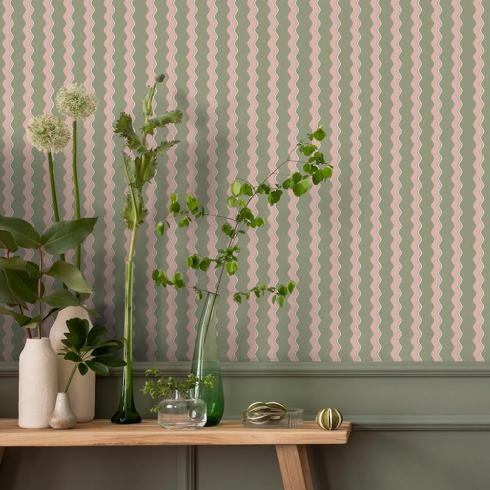 Woodchip & Magnolia Cari Wave Bracken Wallpaper - WM - 462 - 07