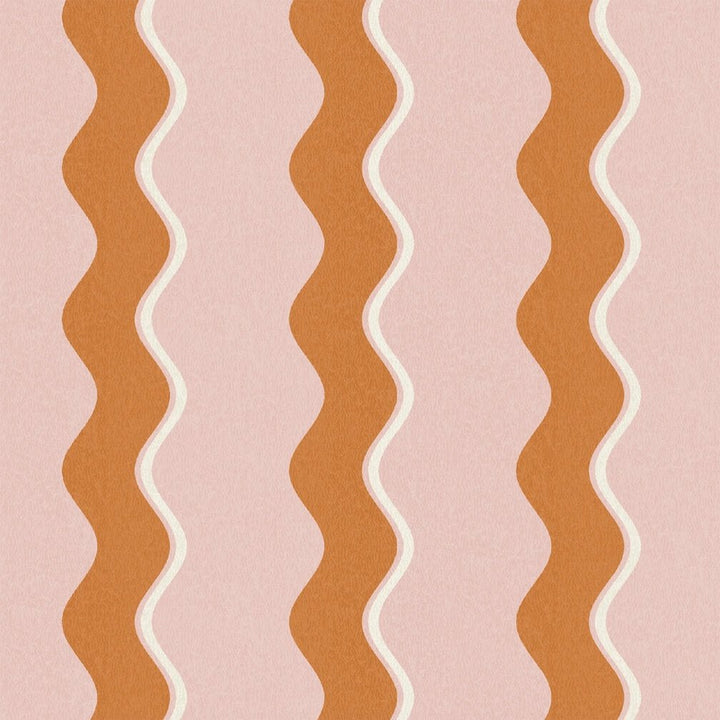 Woodchip & Magnolia Cari Wave Gorse/Pink Cloud Wallpaper - WM - 462 - 02